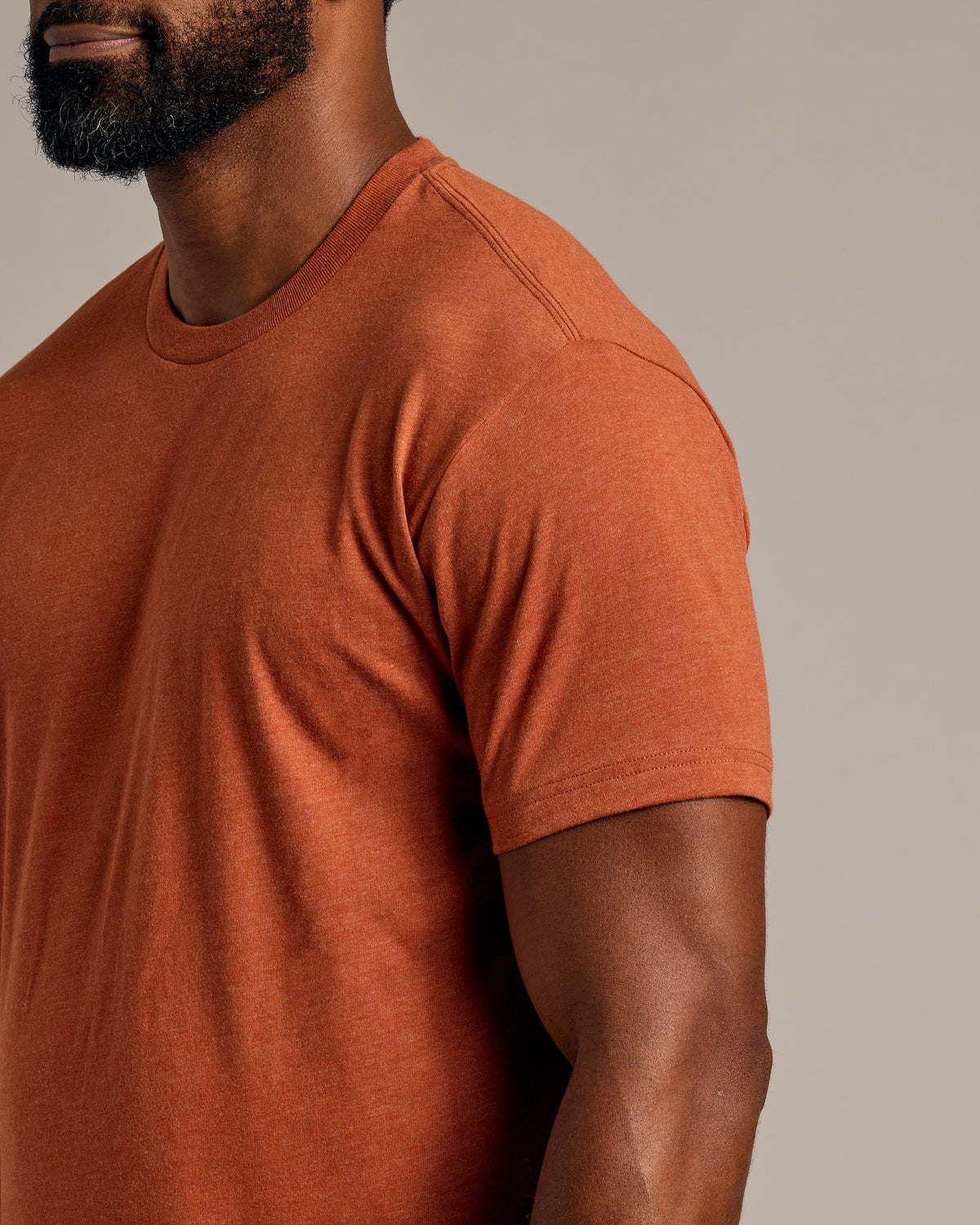 Heather Gingersnap Classic Crew Neck