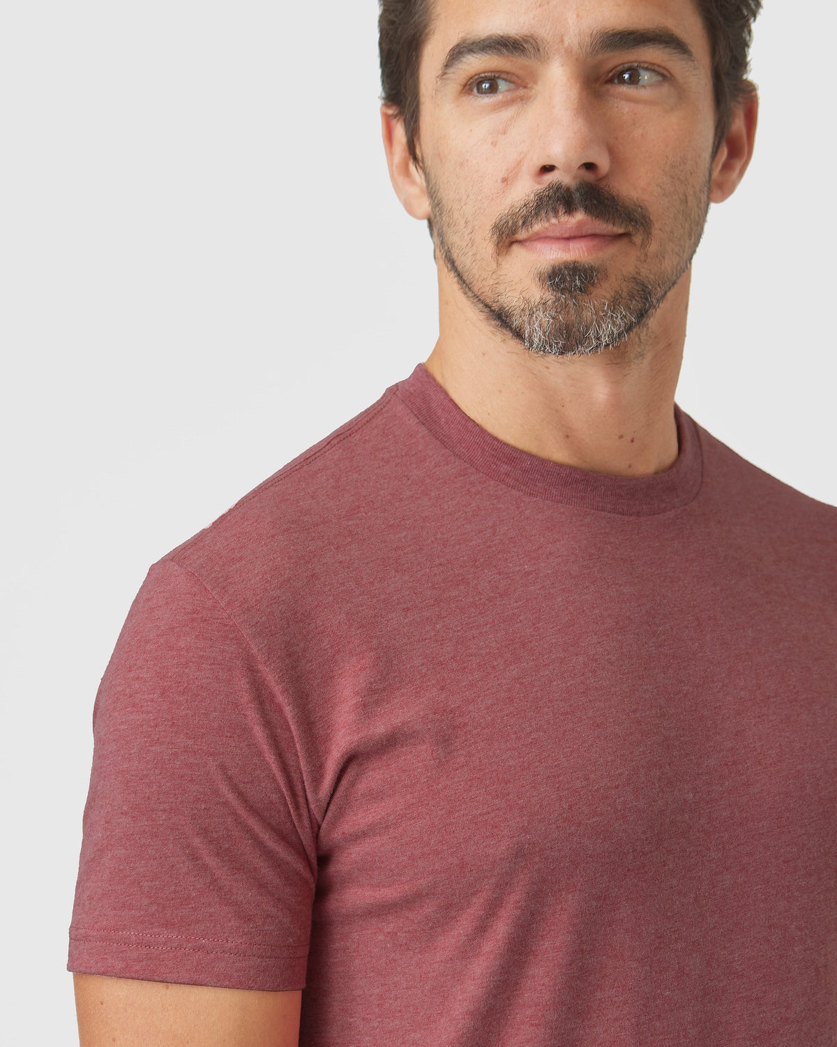 Heather Crimson Classic Crew Neck