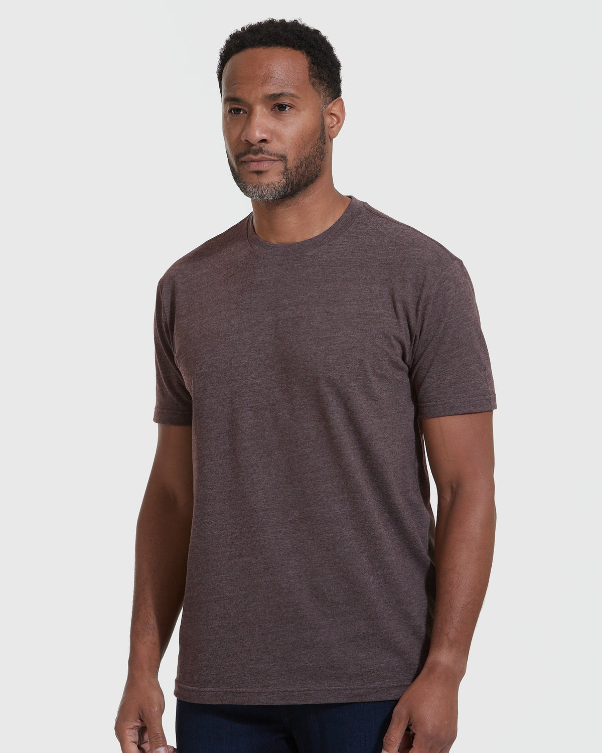 Heather Dark Oak Classic Crew Neck