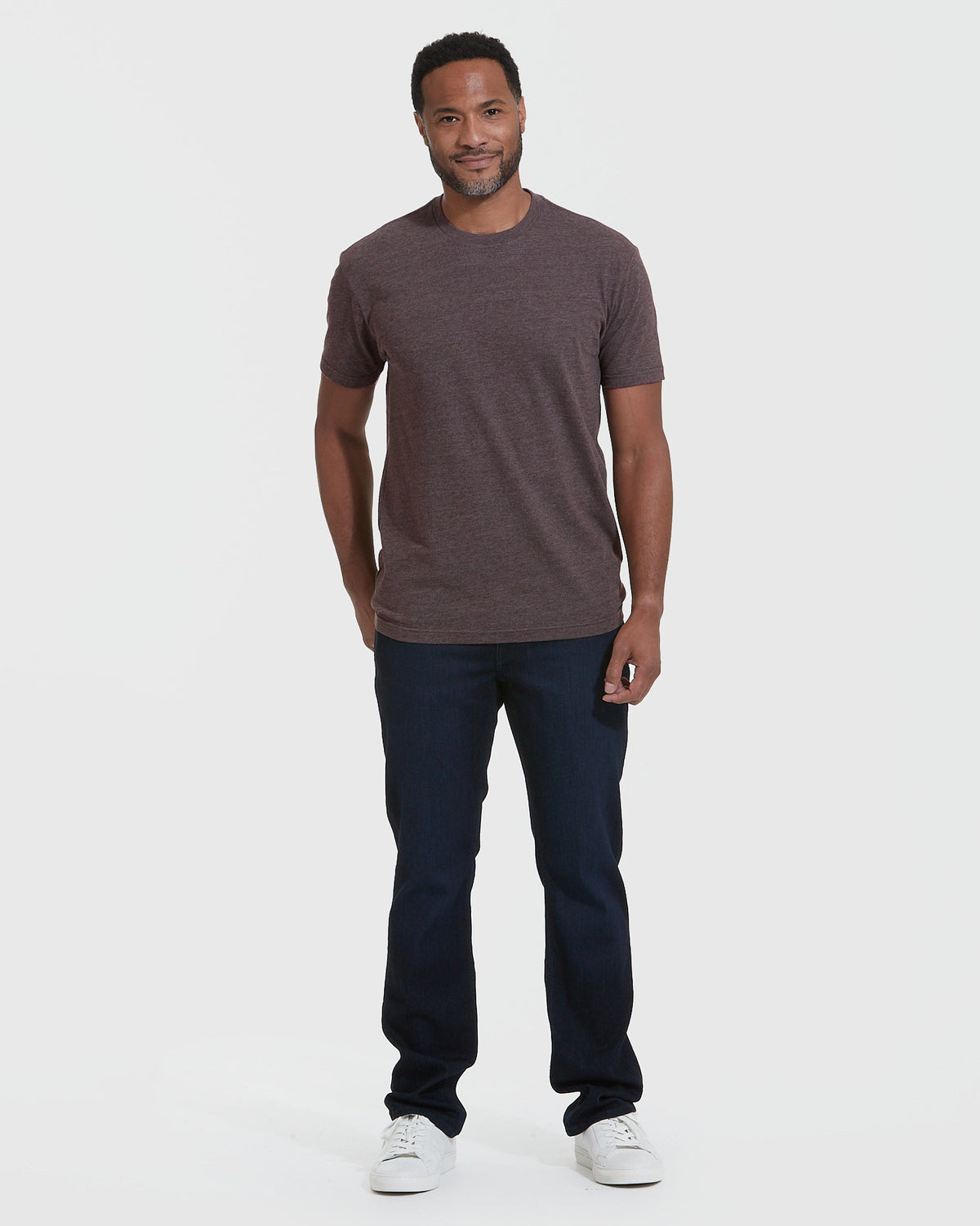 Heather Dark Oak Classic Crew Neck