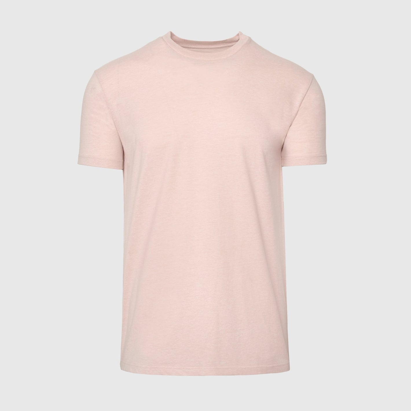 Heather Dusty Pink Short Sleeve Crew Neck Tee