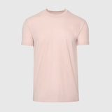 Heather Dusty Pink Short Sleeve Crew Neck Tee