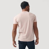 Heather Dusty Pink Short Sleeve Crew Neck Tee