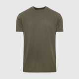 Heather Military Green Classic Crew Neck