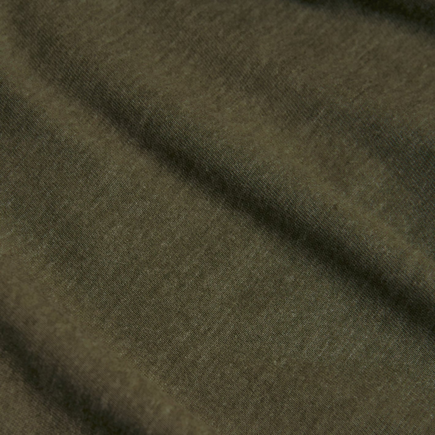 Heather Military Green Classic Crew Neck