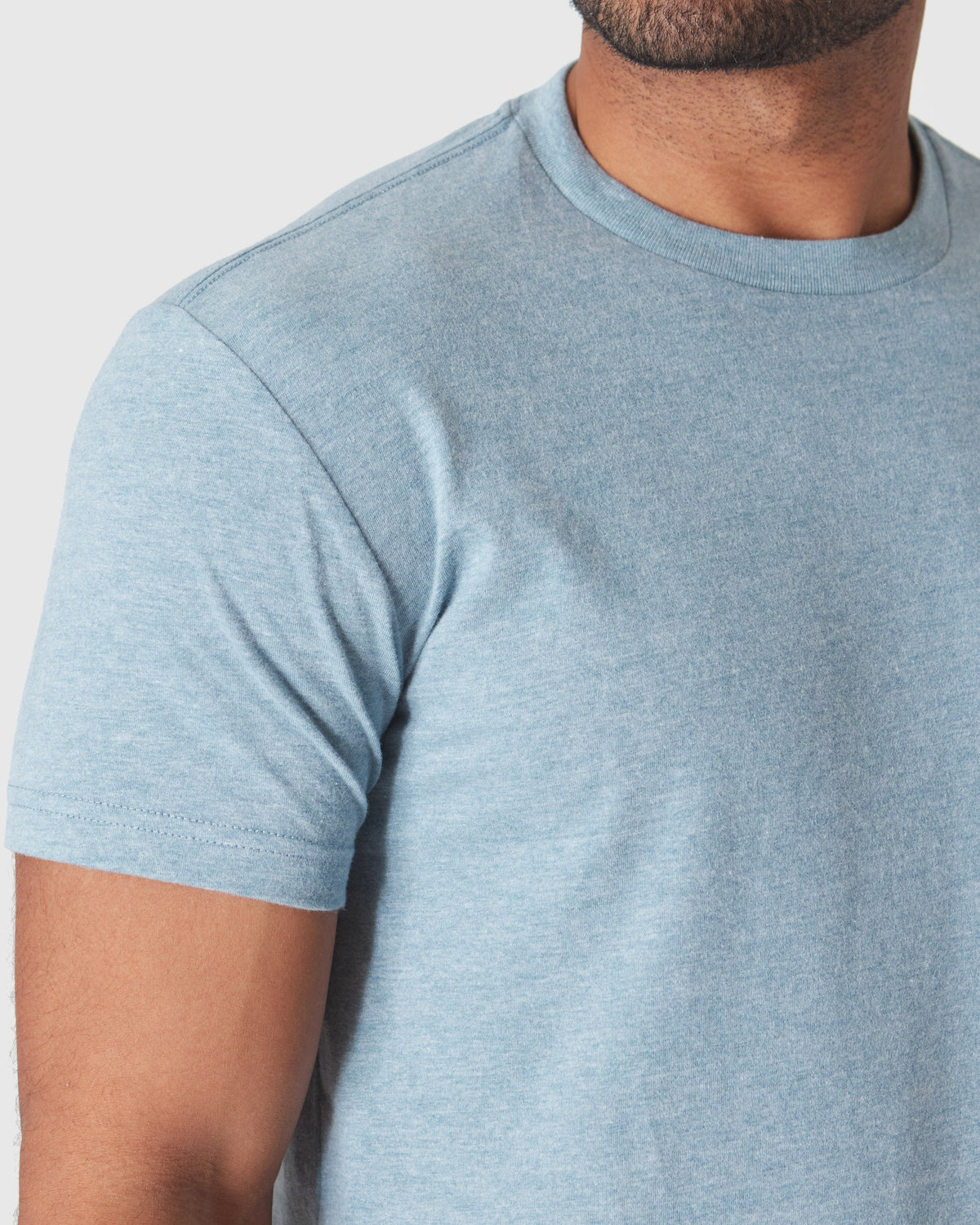 Heather Sapphire Classic Crew Neck