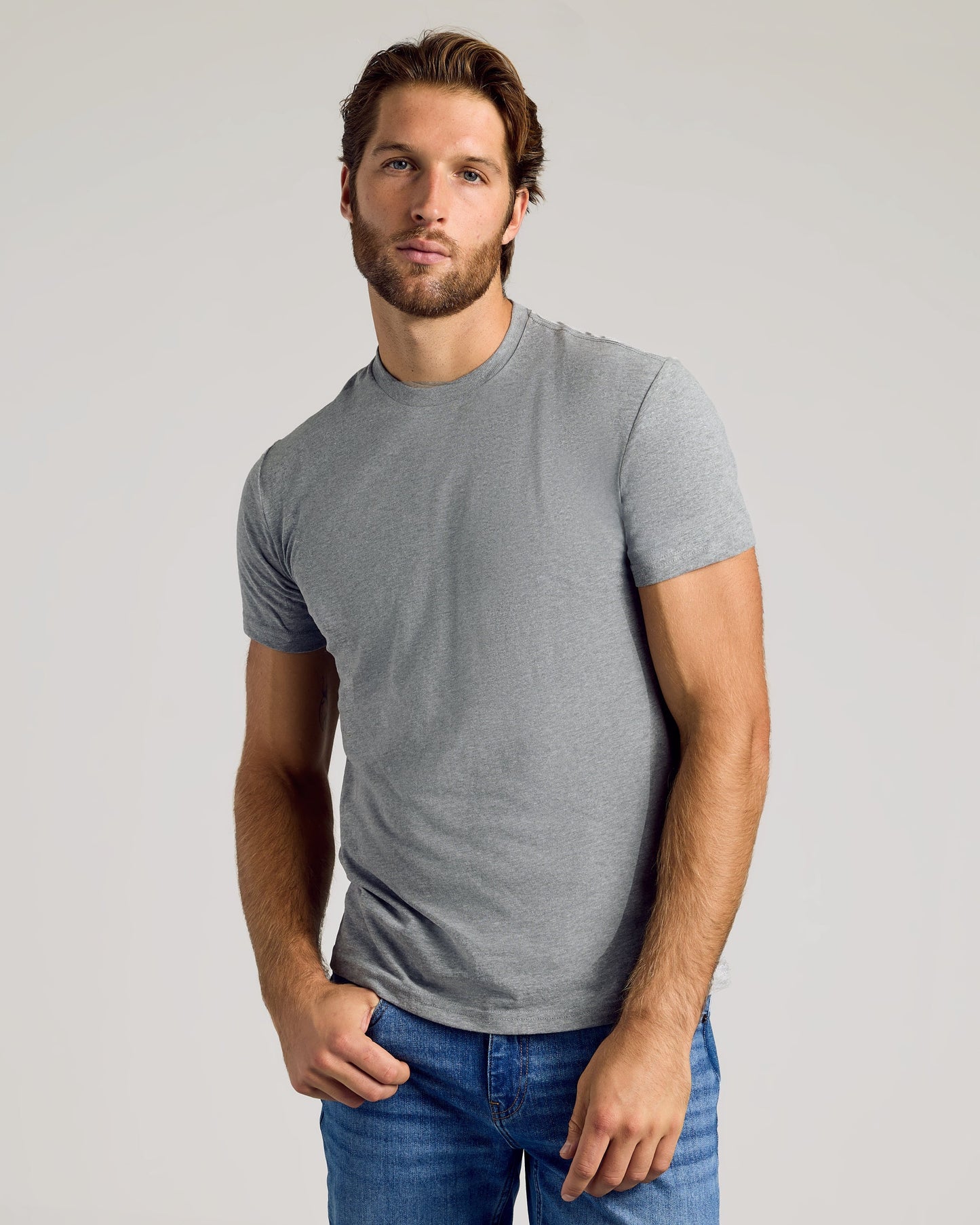 Heather Gray Classic Crew Neck