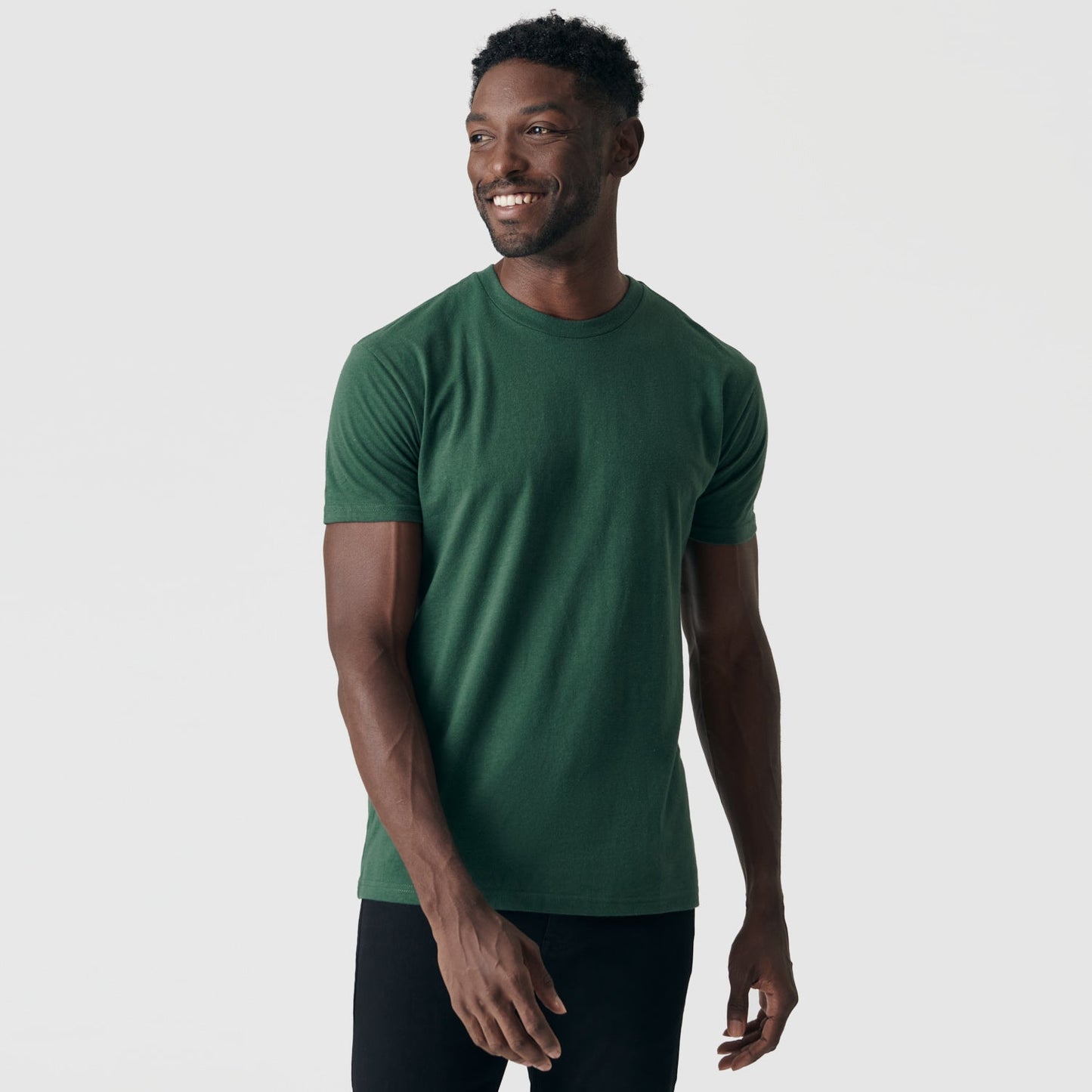 Hunter Green Short Sleeve Crew Neck Tee