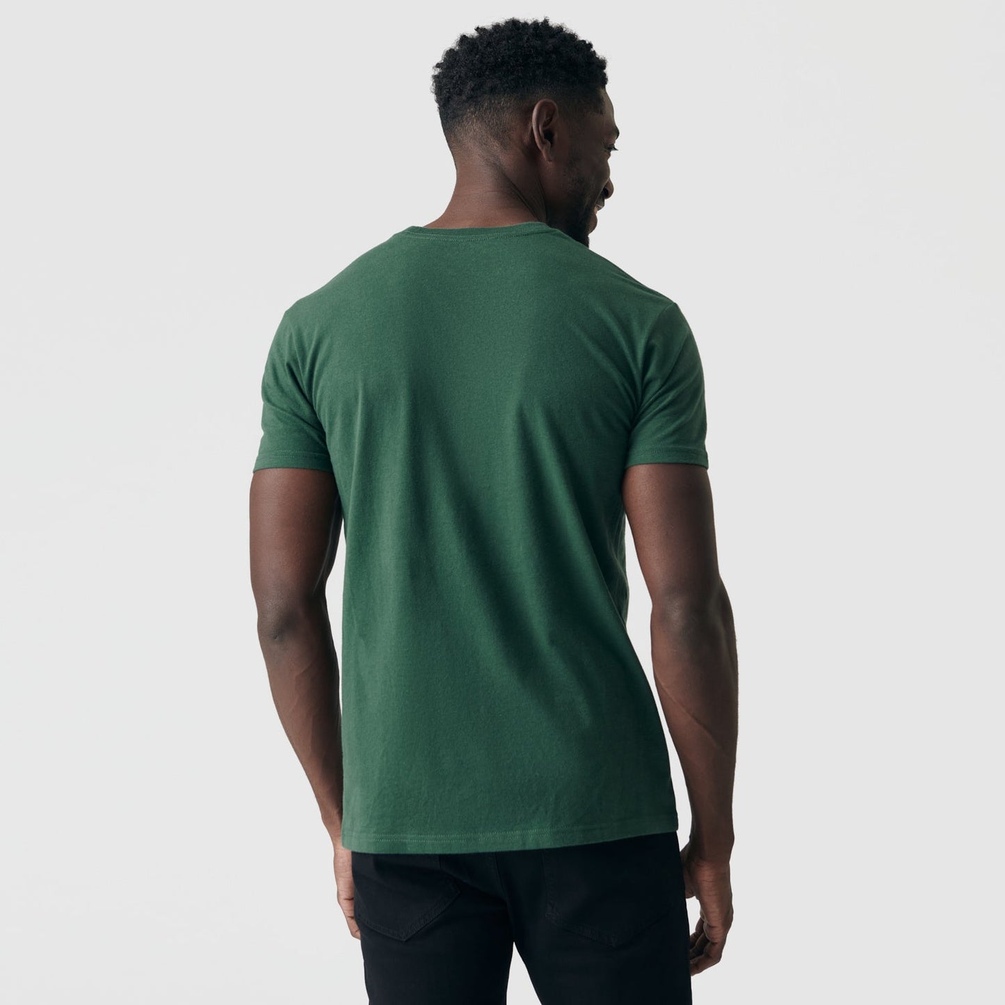 Hunter Green Short Sleeve Crew Neck Tee
