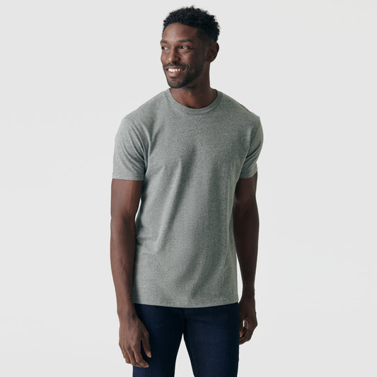 Heather Hunter Green Classic Crew Neck