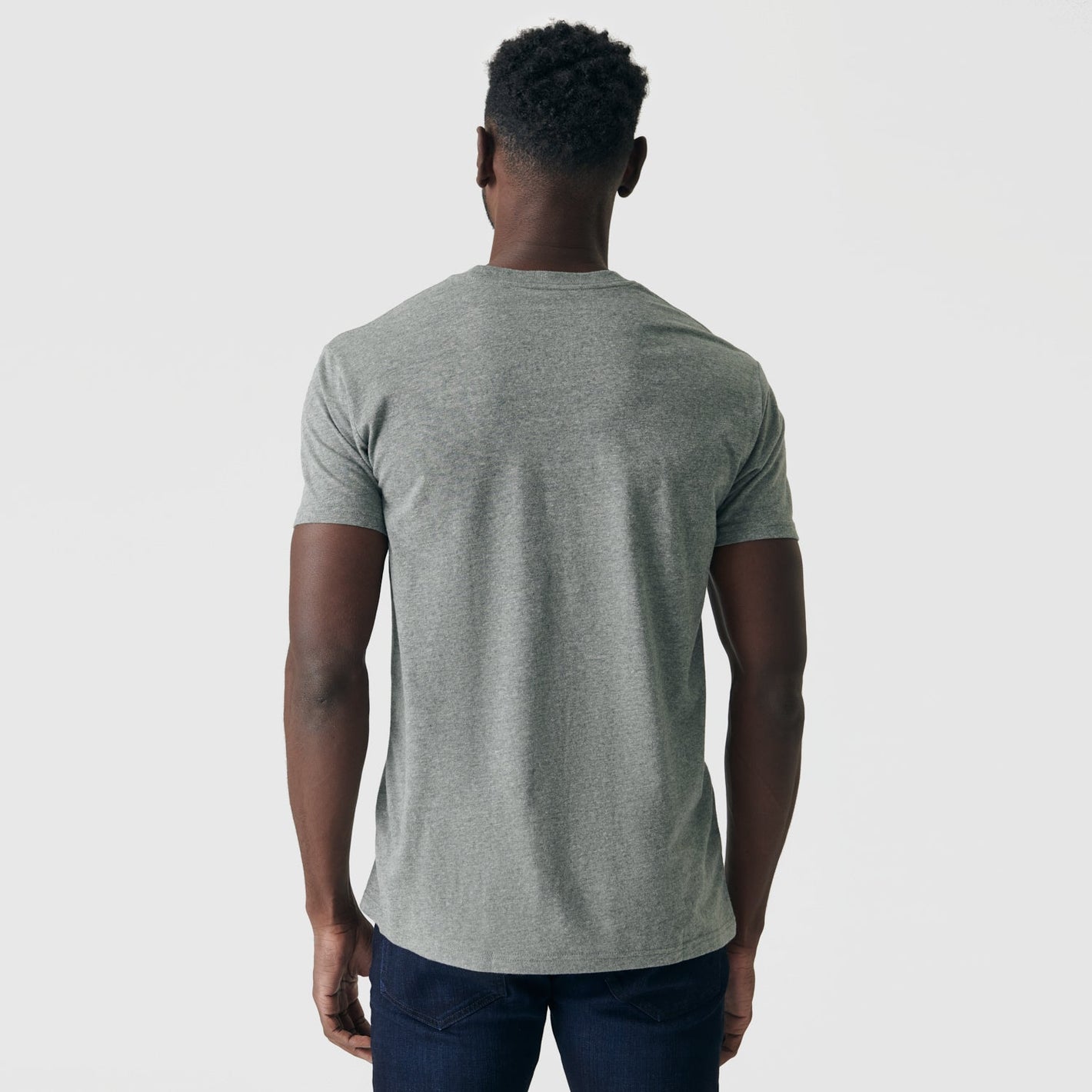 Heather Hunter Green Classic Crew Neck