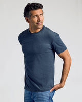 Heather Navy Classic Crew Neck