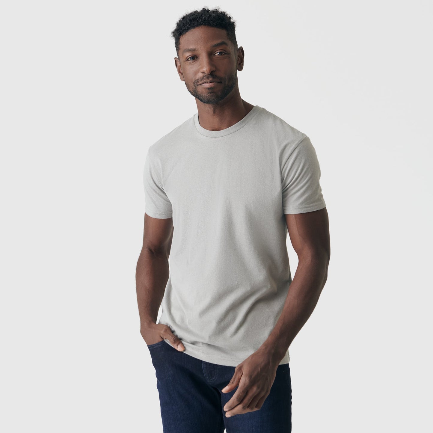 Iron Gray Short Sleeve Crew Neck Tee