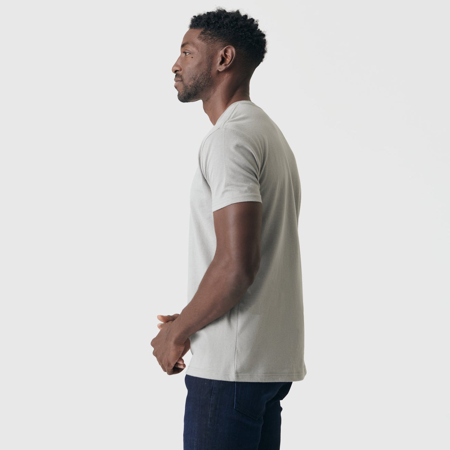 Iron Gray Short Sleeve Crew Neck Tee