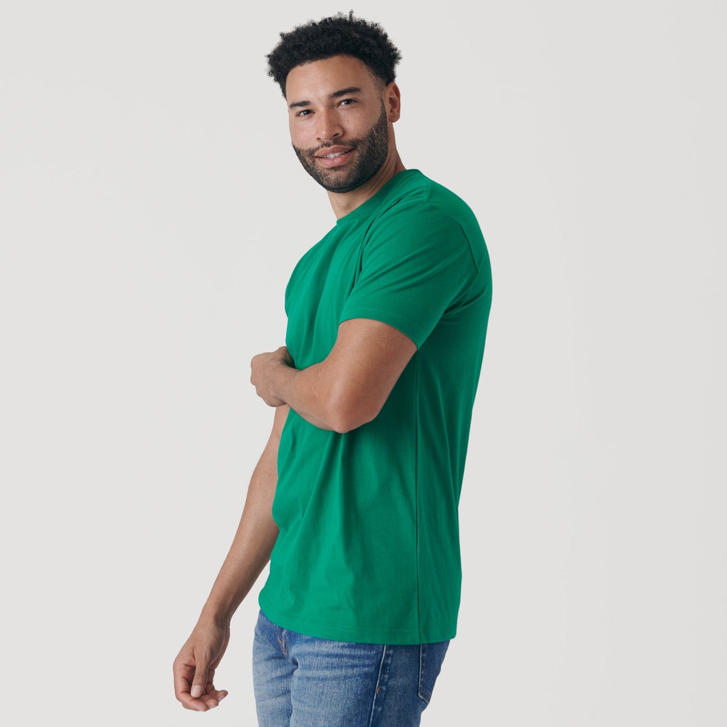 Kelly Green Short Sleeve Crew Neck Tee