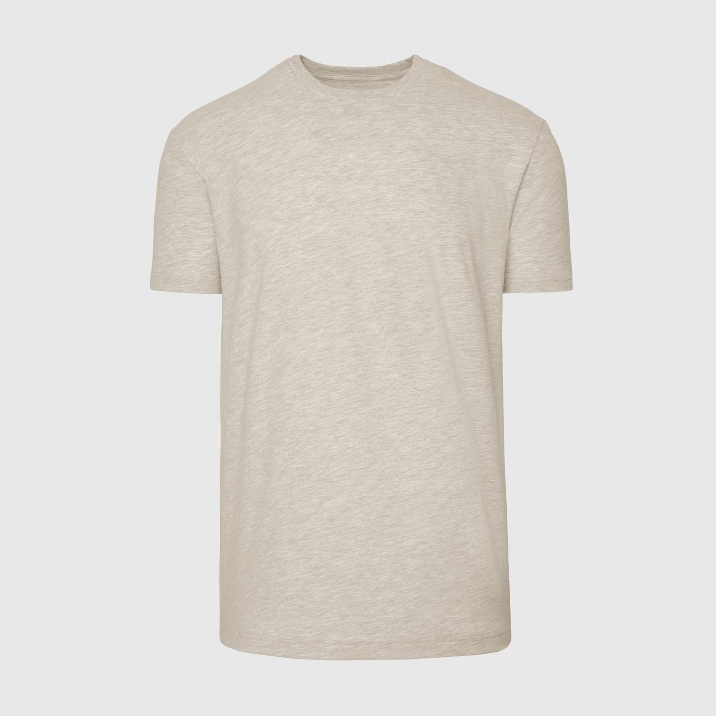 Heather Light Khaki Short Sleeve Crew Neck Tee