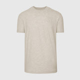 Heather Light Khaki Short Sleeve Crew Neck Tee