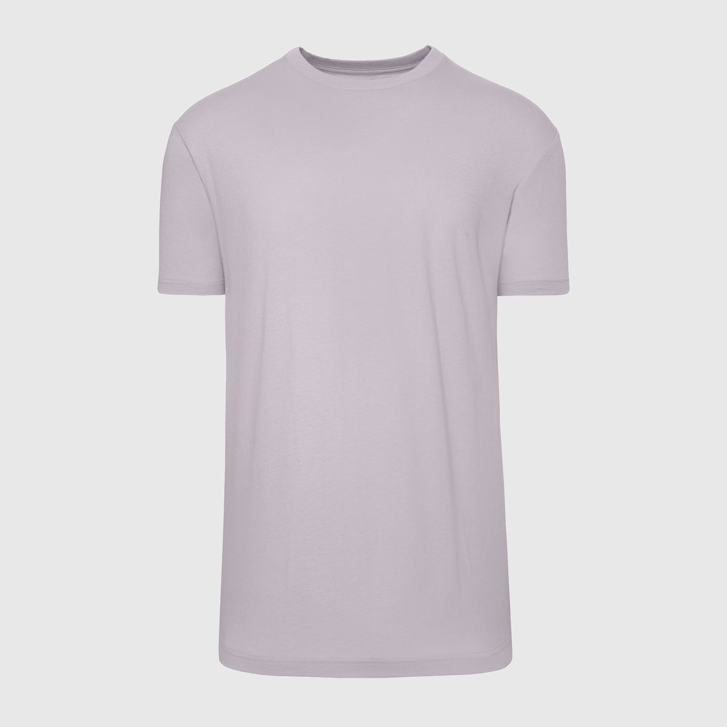 Lilac Gray Short Sleeve Crew Neck Tee
