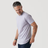 Lilac Gray Short Sleeve Crew Neck Tee