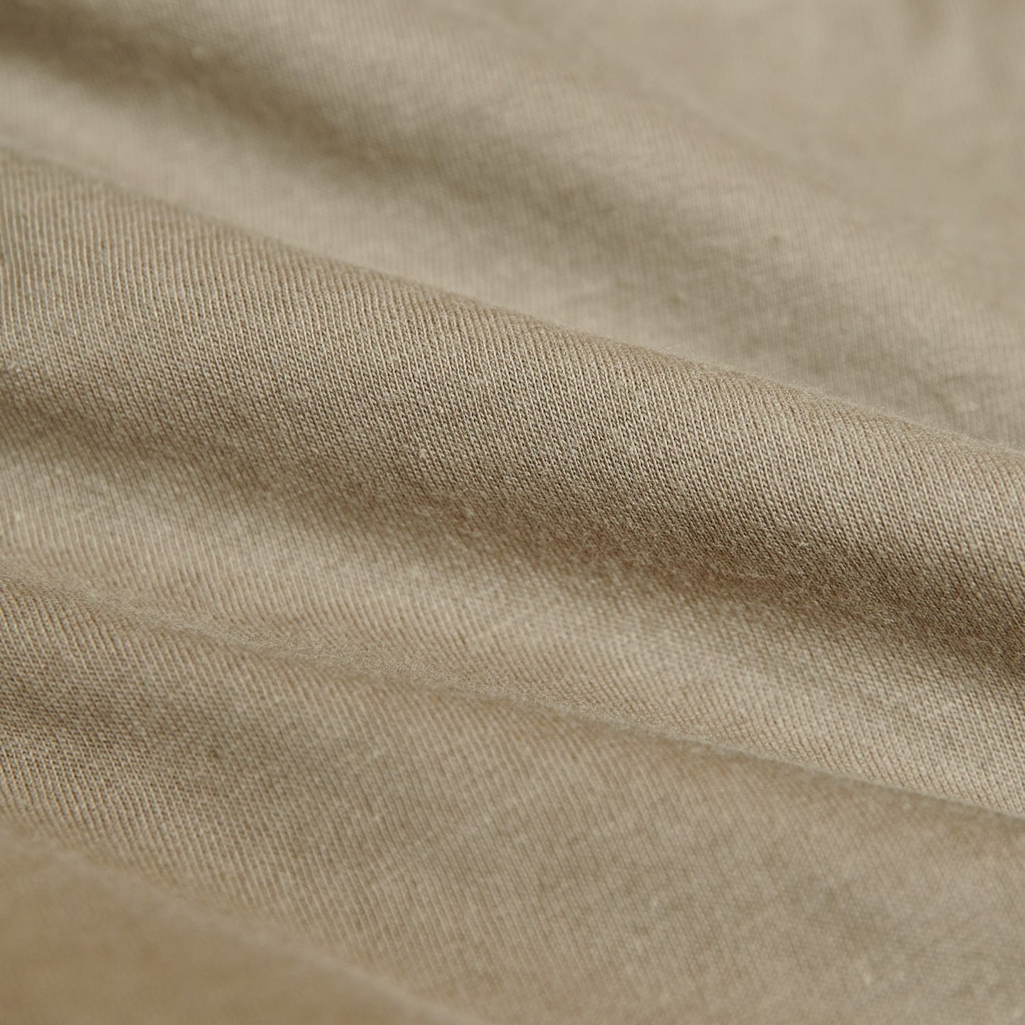 Military Beige Short Sleeve Crew Neck Tee