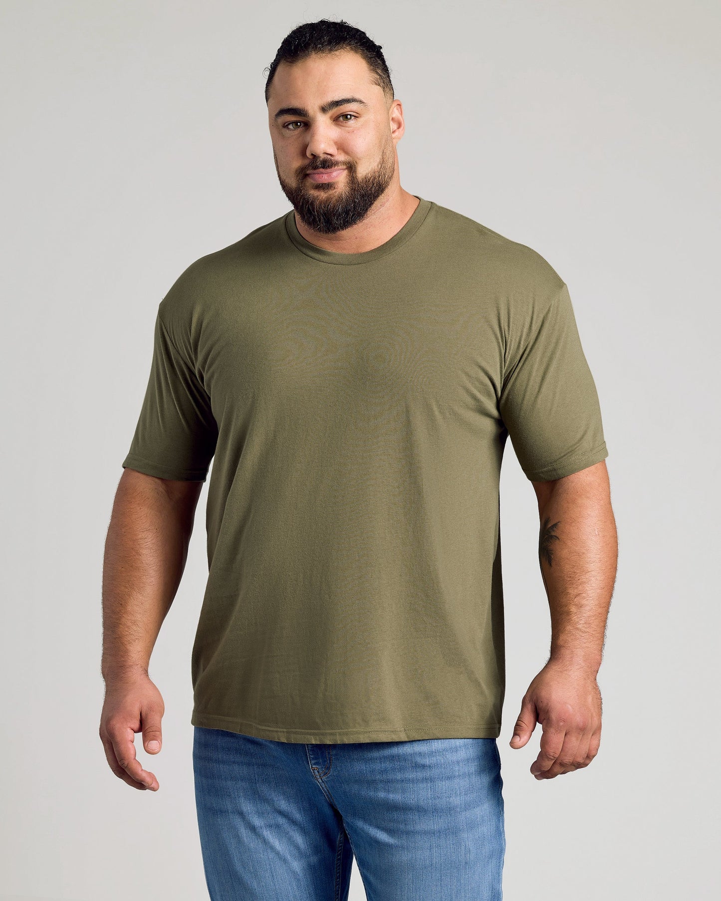 Military Green Classic Crew Neck