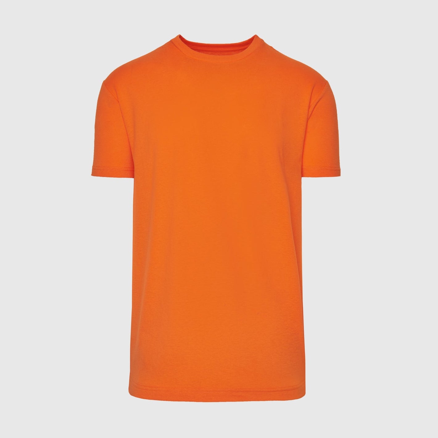 Orange Short Sleeve Crew Neck Tee