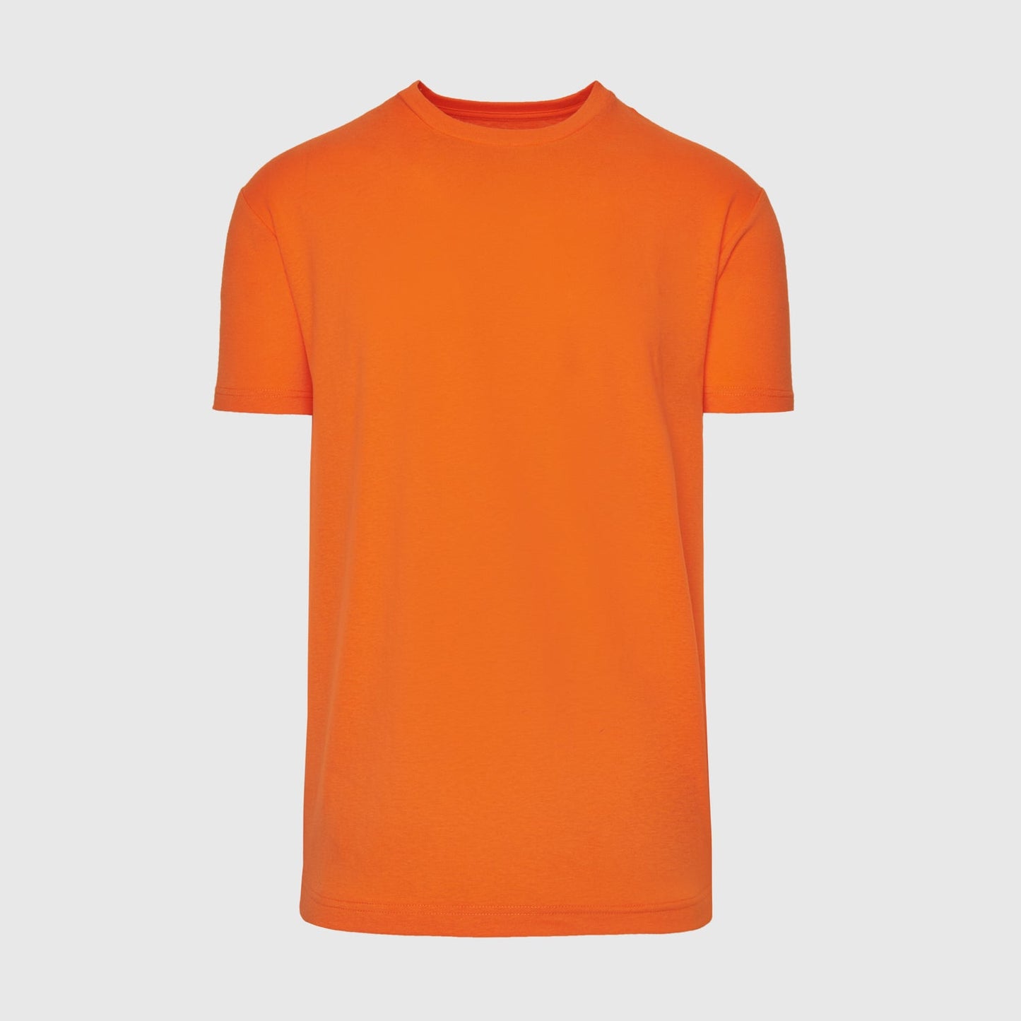 Orange Short Sleeve Crew Neck Tee