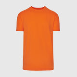 Orange Short Sleeve Crew Neck Tee