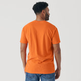 Orange Short Sleeve Crew Neck Tee