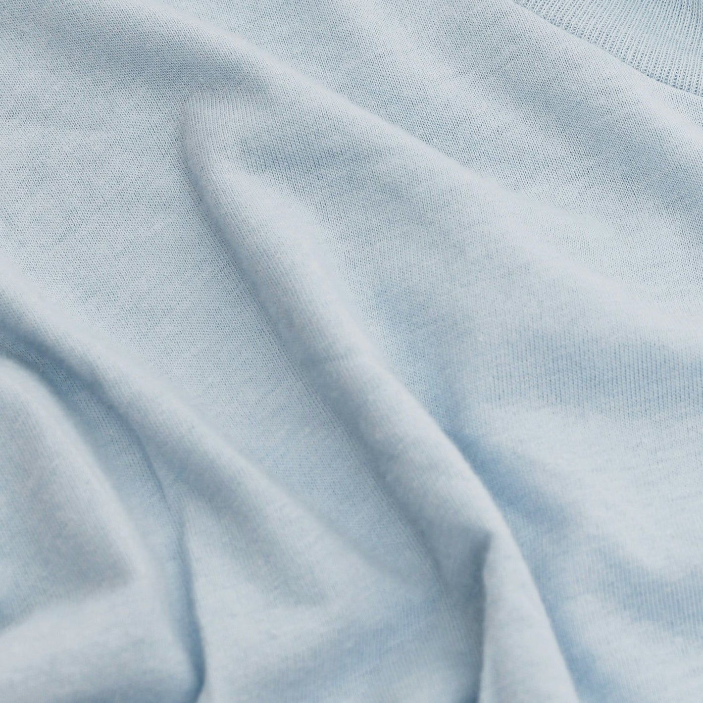 Pale Blue Short Sleeve Crew Neck Tee