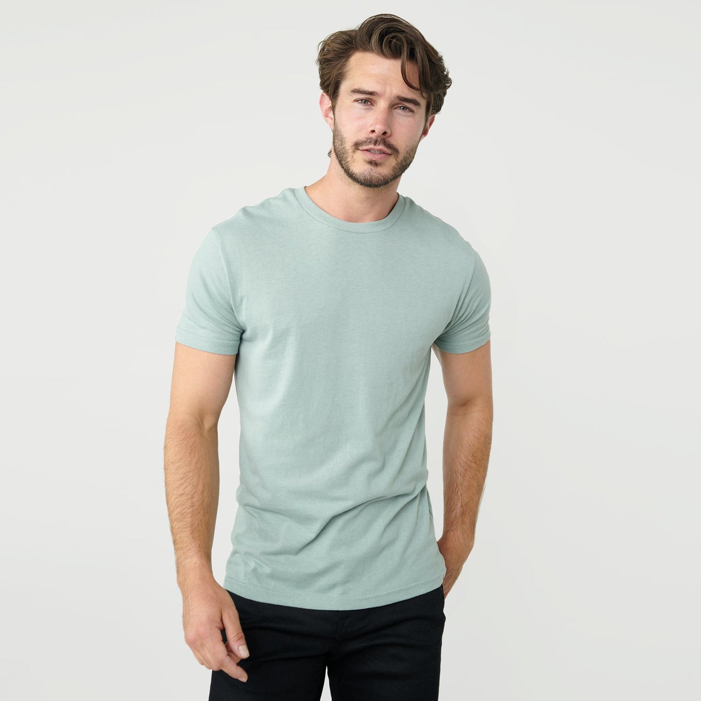 Sage Short Sleeve Crew Neck Tee