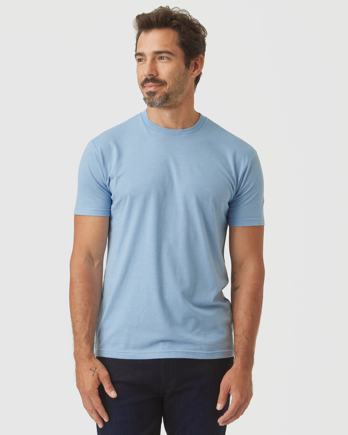 Sky Blue Heather Classic Crew Neck