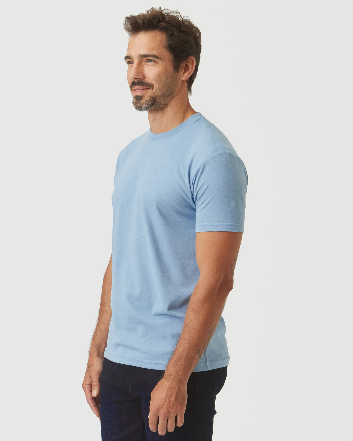 Sky Blue Heather Classic Crew Neck