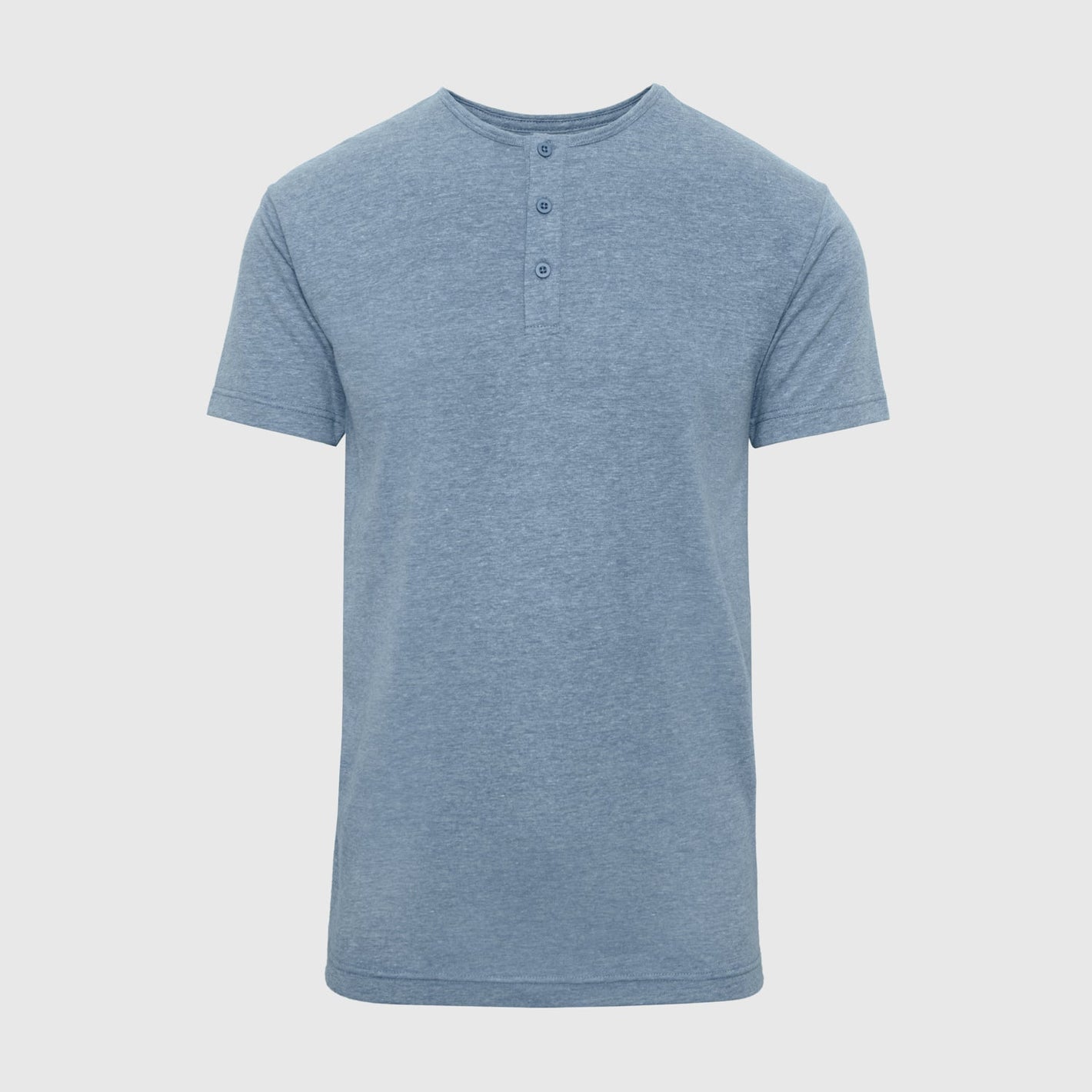 Heather Indigo Short Sleeve Henley