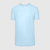 Oxford Blue Short Sleeve Henley