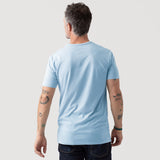 Oxford Blue Short Sleeve Henley