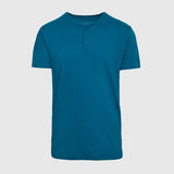 Teal Short Sleeve Henley