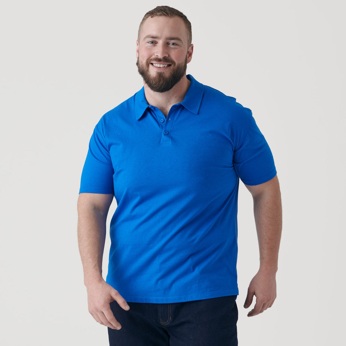 Electric Blue Classic Polo