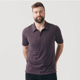 Heather Purple Short Sleeve Polo