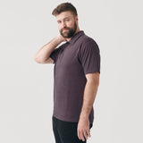 Heather Purple Short Sleeve Polo