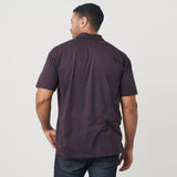 Dark Purple Short Sleeve Polo