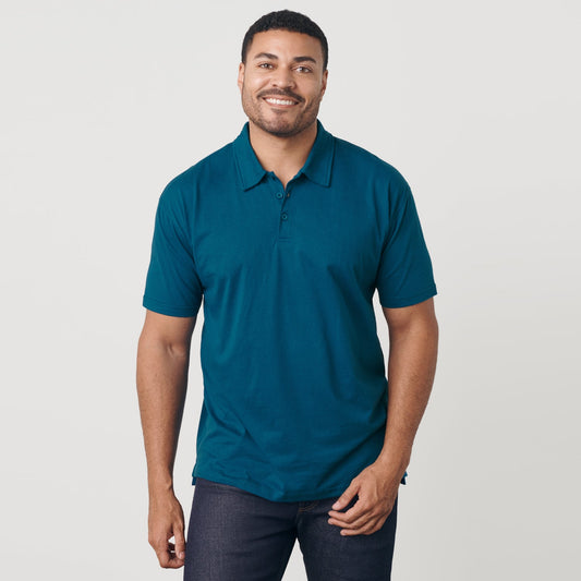 Teal Short Sleeve Polo
