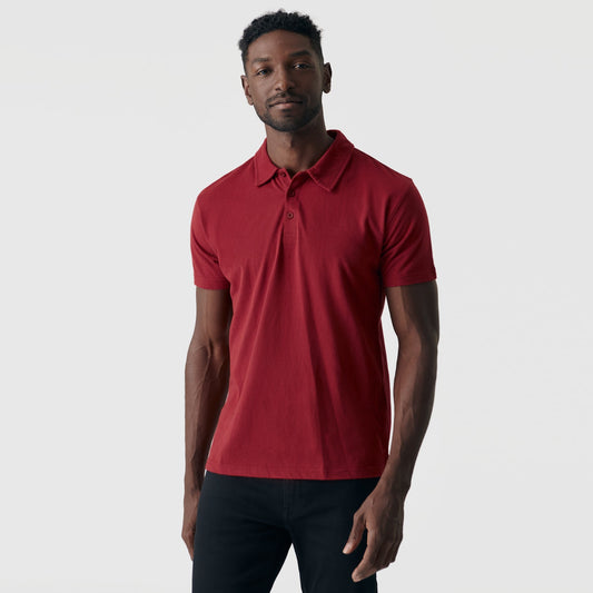 Crimson Short Sleeve Polo