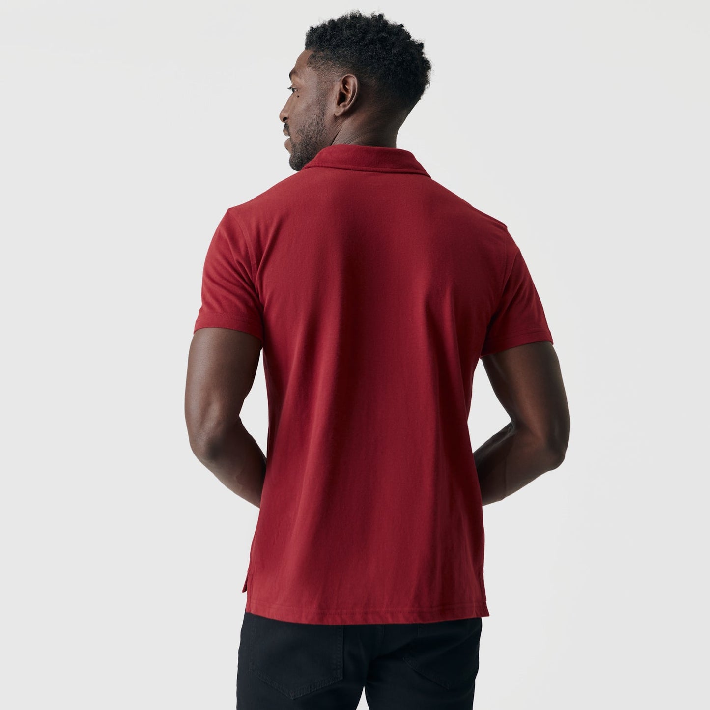 Crimson Short Sleeve Polo