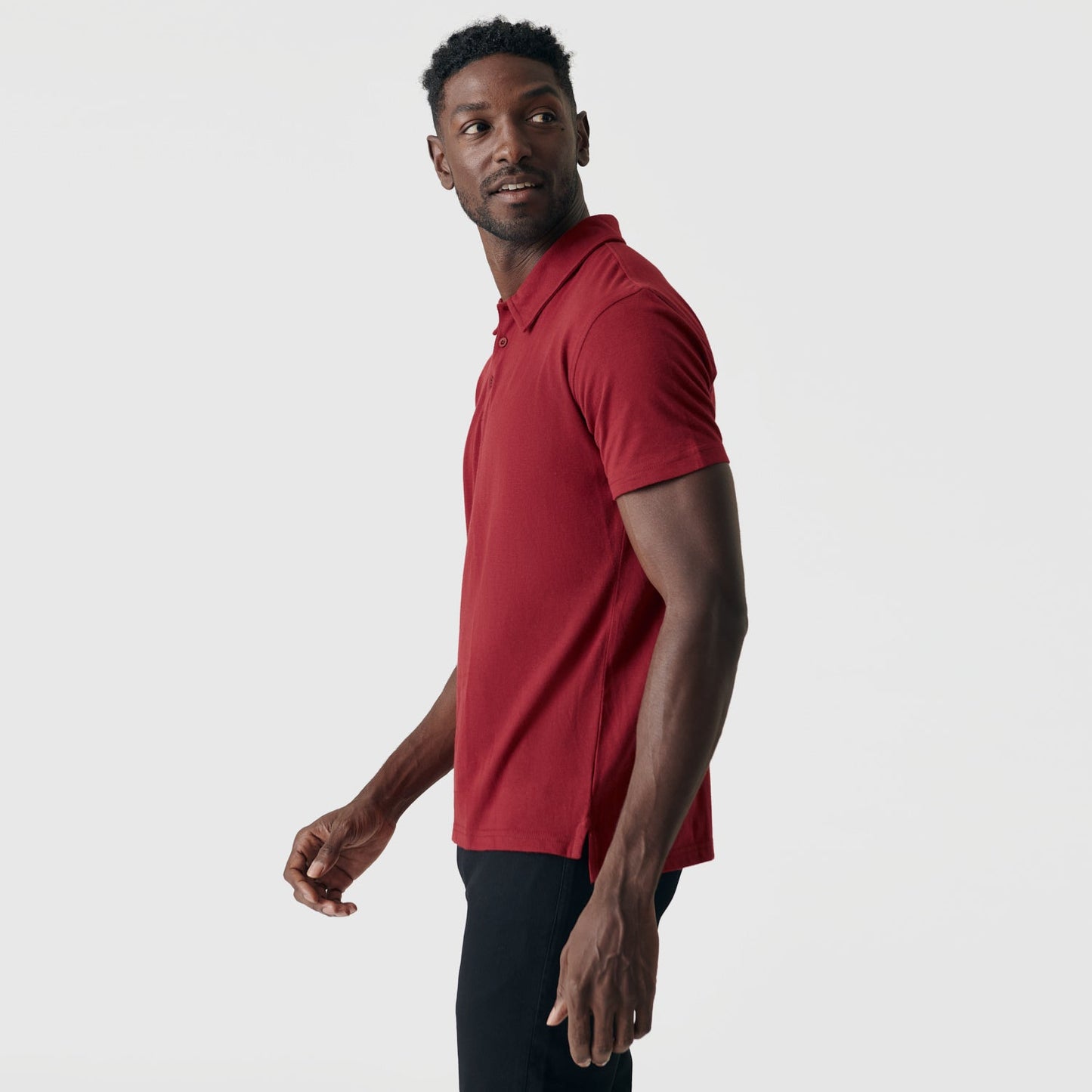 Crimson Short Sleeve Polo