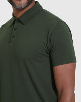 Dark Olive Short Sleeve Polo