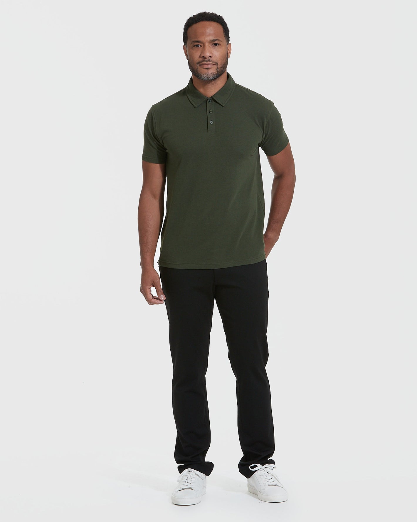 Dark Olive Short Sleeve Polo
