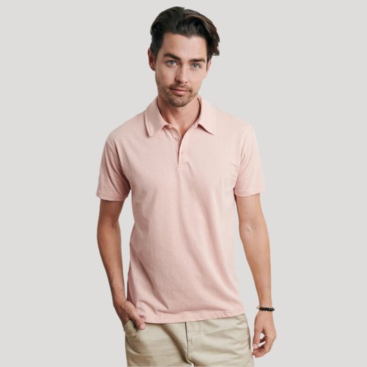 Dusty Pink Short Sleeve Polo