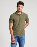 Heather Military Green Classic Polo