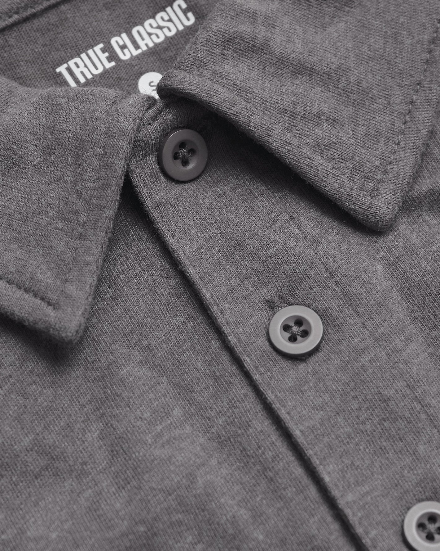 Heather Graphite Classic Polo